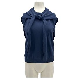 Autre Marque Top DANTE6 in lana blu navy S