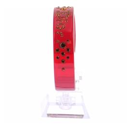 Dior Pulseira de PVC vermelho