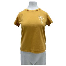 Camiseta de algodón amarilla Mother