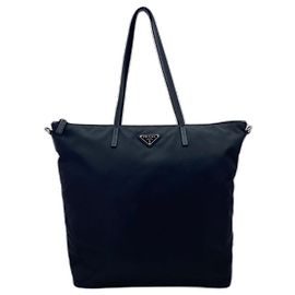 Borsa Tote in Nylon Nero Prada