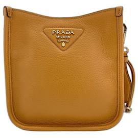 Borsa a tracolla morbida Prada Vitello Daino