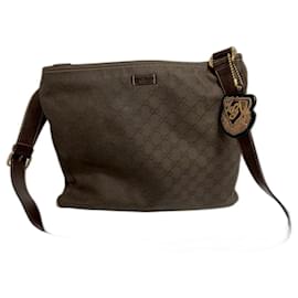 Borsa a tracolla Gucci marrone