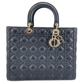 Borsa a 2 vie Christian Dior Lady Large Cannage