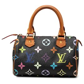 Louis Vuitton Black Monogram Multicolore Mini Speedy HL