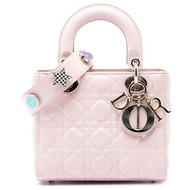 Dior Rosa Small Lambskin Cannage My ABCDior Lady Dior