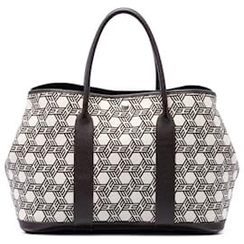 Hermès White Toile So H und Negonda Garden Party 36