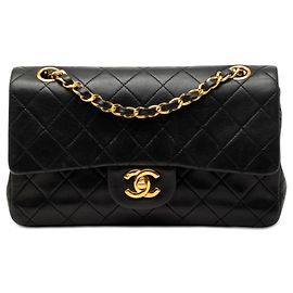 Chanel Black Small Classic Lambskin Double Flap