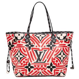 Louis Vuitton Red Monogram Giant Crafty Neverfull MM