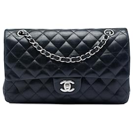 Chanel Black Medium Classic Lambskin Double Flap