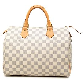 Louis Vuitton White Damier Azur Speedy 30