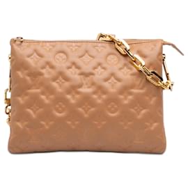 Louis Vuitton Coussin PM in agnello goffrato con monogramma marrone