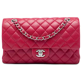 Chanel Red Medium Classic Caviar Double Flap