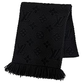 Stola Louis Vuitton in lana e seta nera