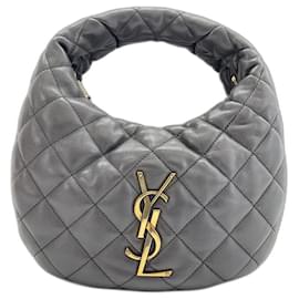 Sac à main Icarino Yves Saint Laurent en agneau gris