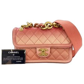 Borsa a tracolla Chanel Matelassé rosa