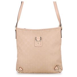 Gucci Schultertasche aus GG Canvas in Rosa Beige