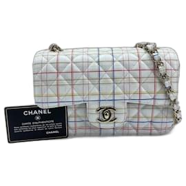 Borsa a tracolla Chanel Mini Flap 20 bianca