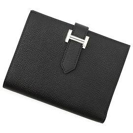 Cartera compacta de dos pliegues Hermès Bearn