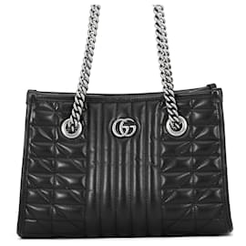 Borsa Tote in pelle Gucci GG Marmont con catena