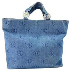 Chanel Denim Blue Tote Bag