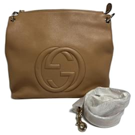 Borsa a mano Gucci Soho in pelle marrone