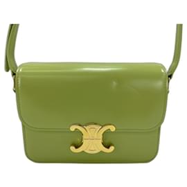 Céline Borsa a tracolla Teen in pelle verde Celine