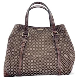 Sac cabas en toile marron Celine - Céline