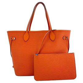 Borsa Tote Louis Vuitton Neverfull MM Arancione