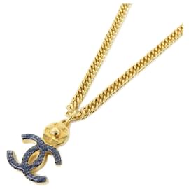 Collana Chanel Blu Metallo