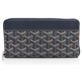 Mulberry Portafoglio Matignon GM con zip in tela Goyardine Goyard