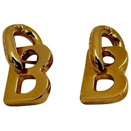 Pendientes B Chain XS en metal dorado Balenciaga