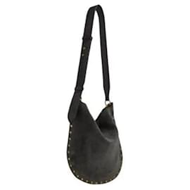 Borsa a tracolla Isabel Marant in pelle grigia