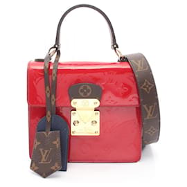 Borsa 2way Louis Vuitton Spring Street in pelle Vernis e tela rivestita in PVC