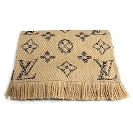 Sciarpa Louis Vuitton Giant Monogram Jungle in seta e lana