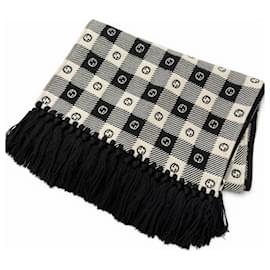 Sciarpa in lana e cotone con Interlocking G Gucci