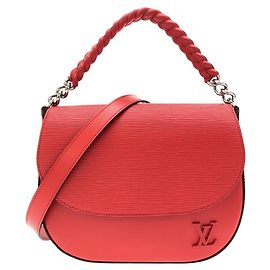 Borsa a tracolla in pelle Epi Luna Louis Vuitton