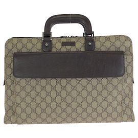 Valigetta in tela GG Supreme e pelle Gucci