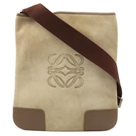 Borsa a tracolla in scamosciato Loewe Anagram