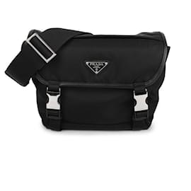 Borsa a tracolla in pelle Saffiano e nylon Re - Prada