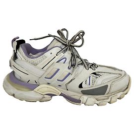 Sneakers Track Balenciaga in poliuretano bianco e lilla