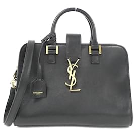 Sac à main cabas Saint Laurent Baby Monogram en cuir de veau - Yves Saint Laurent