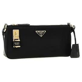Prada Piccola borsa a tracolla in nylon e pelle