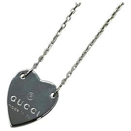 Collana Cuore Gucci Trademark in Argento 925