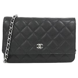Chanel Timeless Classic Caviarskin Chain Wallet