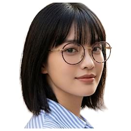 Brillengestell mit Einkaufstasche Luxury Havana Gold Round für Damen und Herren - Miu Miu