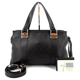 Borsa tote a tracolla in bambù Shima - Gucci