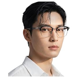 Montura de Gafas Negro Plata Unisex - Dior