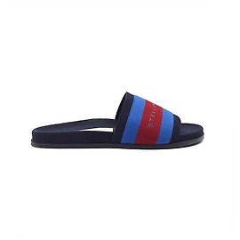 Stella Mc Cartney Pantofole in scamosciato a righe