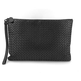 Bottega Veneta Intrecciato Clutch mit Riemen