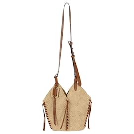 Borsa a tracolla in rafia naturale - Isabel Marant